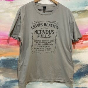 🔥EC🔥Lewis Black Comedian 100% Cotton T-shirt.